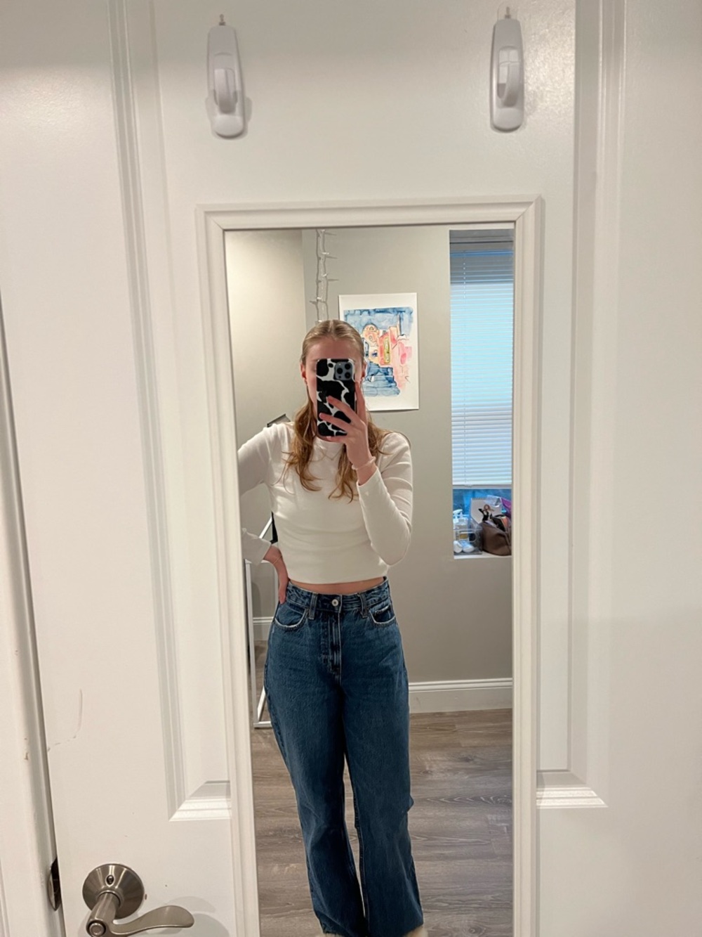 Abercrombie loose high rise curve love jeans